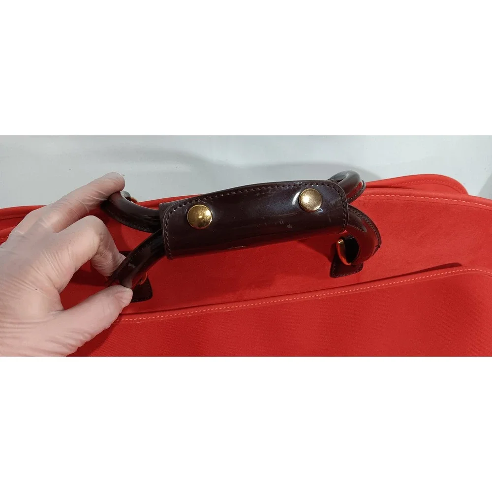 Diane von Furstenberg Red Garment Bag Carry On Travel Luggage Bag
